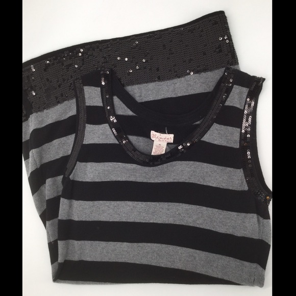 Glimmer by j j basic XL (L) Blk/Grey sweater dress - Picture 7 of 9